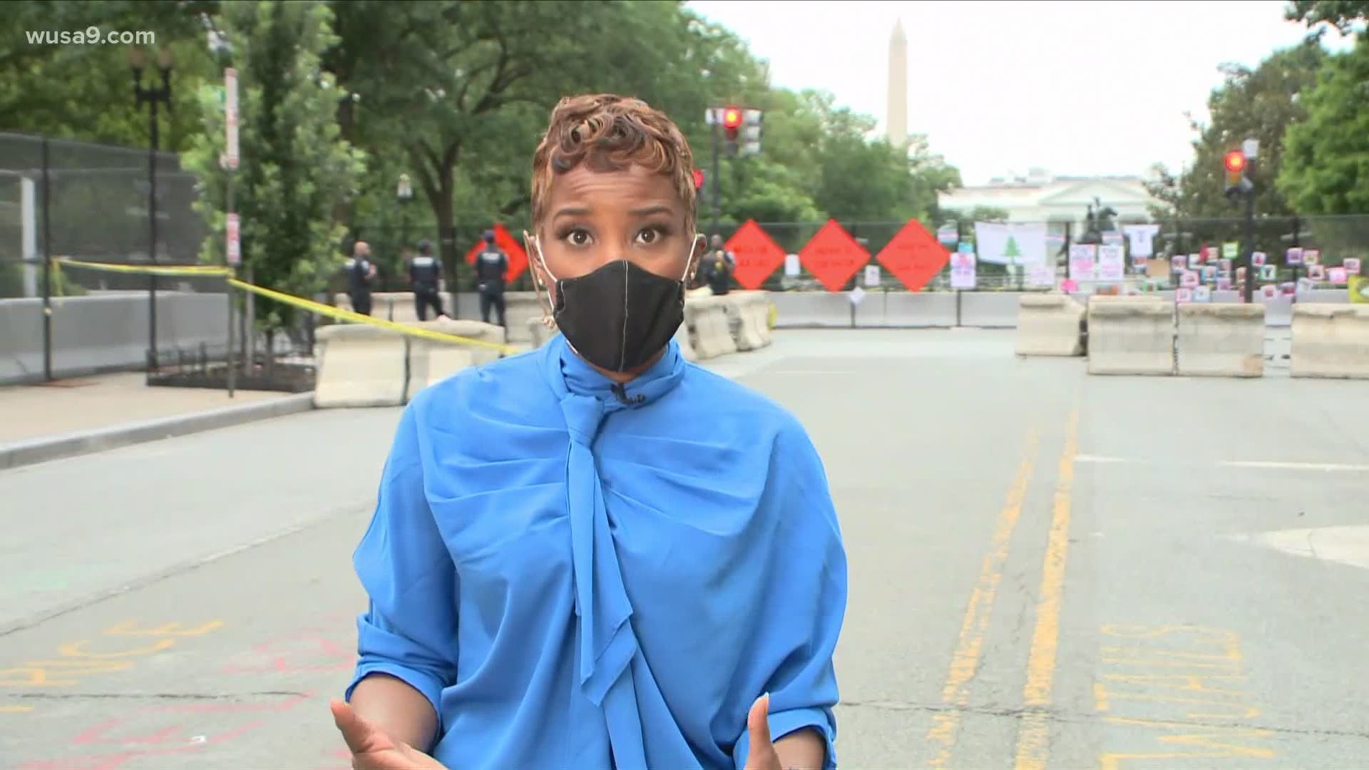 Protests have been seen across the District on Saturday after D.C. police moved protesters out of Black Lives Matter Plaza.