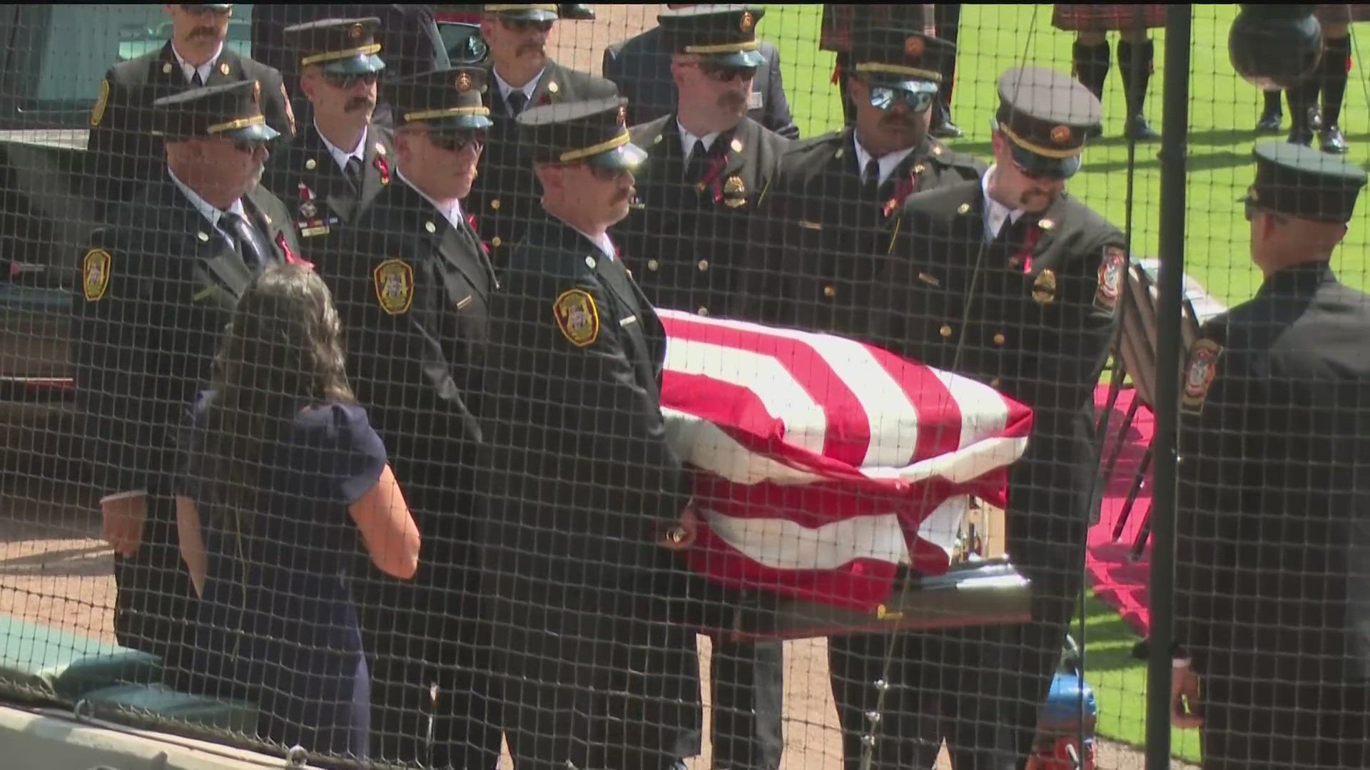 Funeral for a DeKalb firefighter to be held at Truist Park | abc10.com