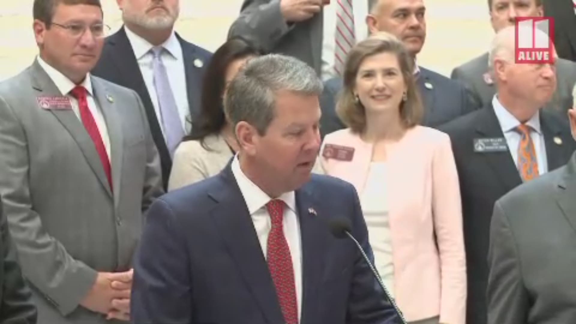 Gov. Brian Kemp, state Attorney General Chris Carr and others announced the six-person unit specially created for prosecuting human trafficking cases in Georgia on Friday.