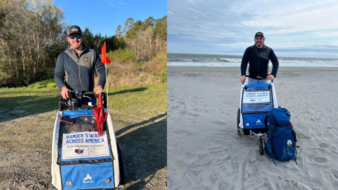 Man walking across America to raise money | abc10.com