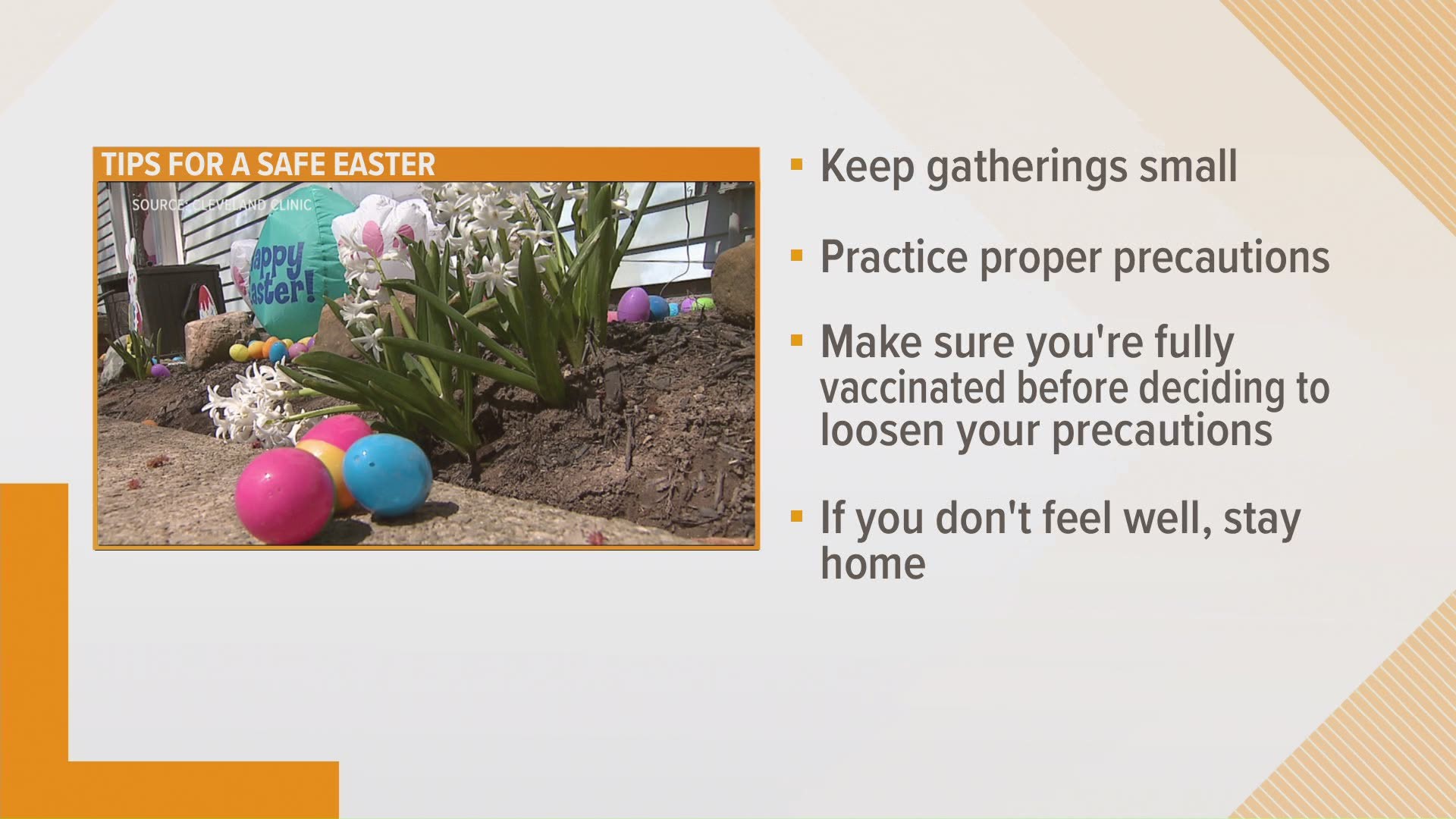 An infectious disease specialist offers advice on ways to stay safe while celebrating Easter with your family.