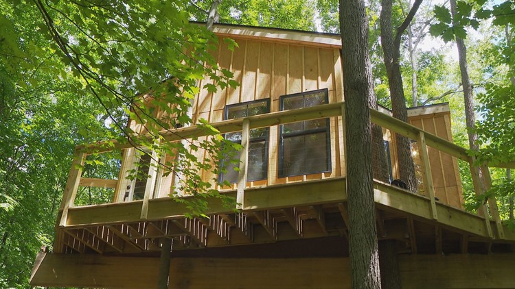 'Luxury treehouse resort' opens in West Michigan